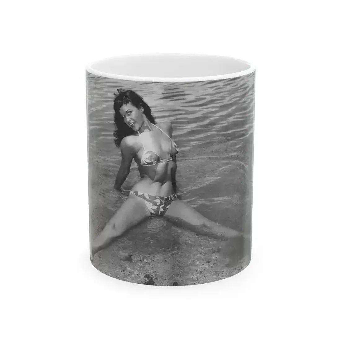 Bettie Page #446 (Vintage Female Icon) White Coffee Mug 11oz - Go Mug Yourself