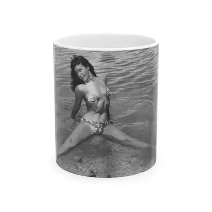 Bettie Page #446 (Vintage Female Icon) White Coffee Mug 11oz - Go Mug Yourself