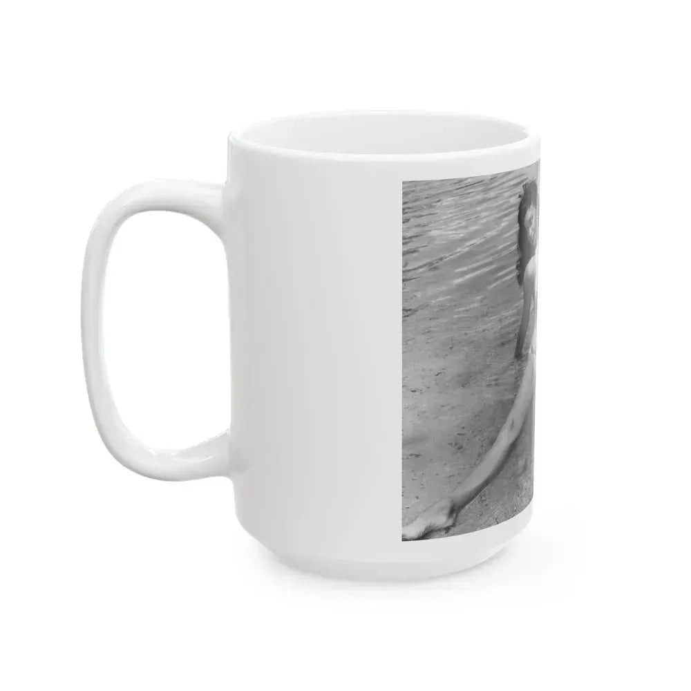 Bettie Page #446 (Vintage Female Icon) White Coffee Mug - Go Mug Yourself