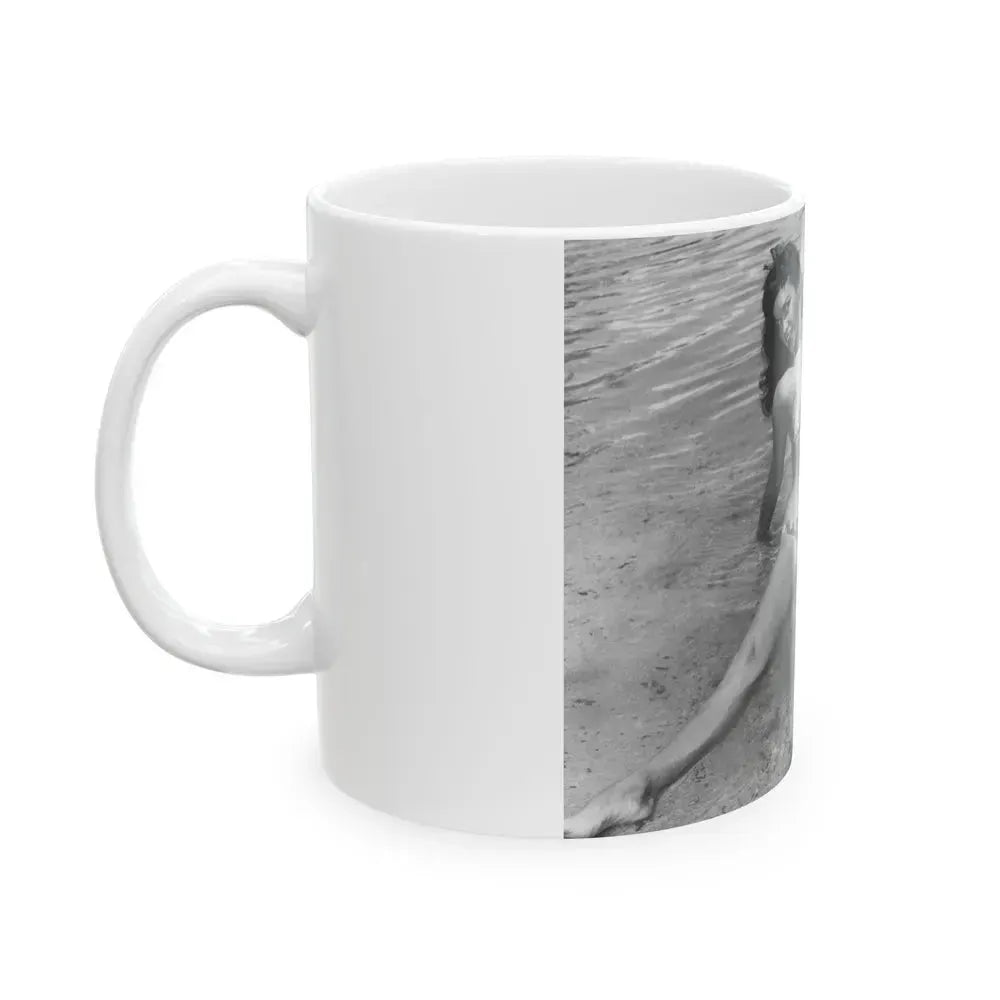 Bettie Page #446 (Vintage Female Icon) White Coffee Mug - Go Mug Yourself