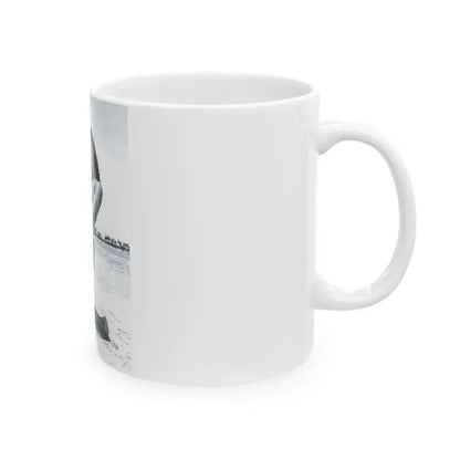 Bettie Page #447 (Vintage Female Icon) White Coffee Mug - Go Mug Yourself