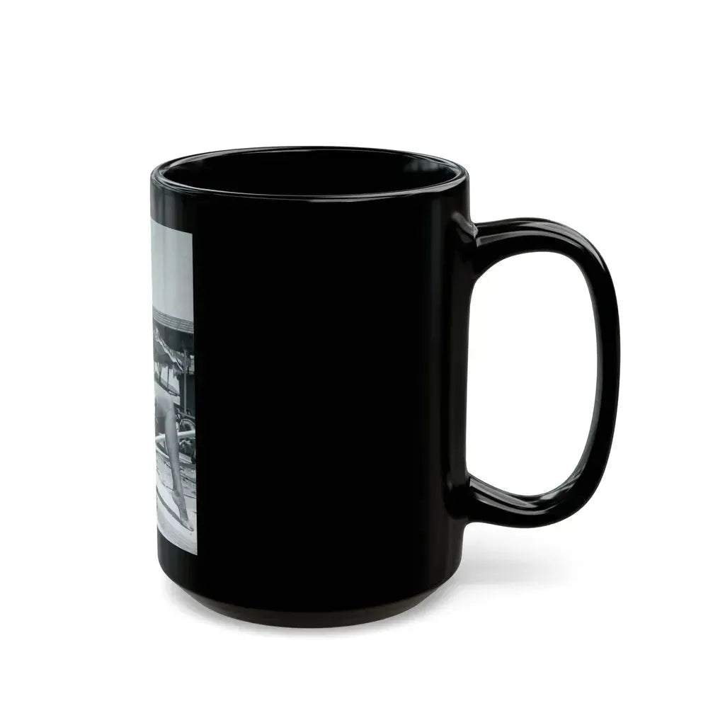 Bettie Page #449 (Vintage Female Icon) Black Coffee Mug - Go Mug Yourself