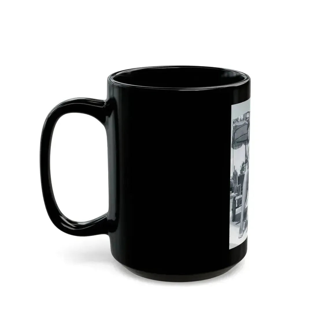 Bettie Page #449 (Vintage Female Icon) Black Coffee Mug - Go Mug Yourself