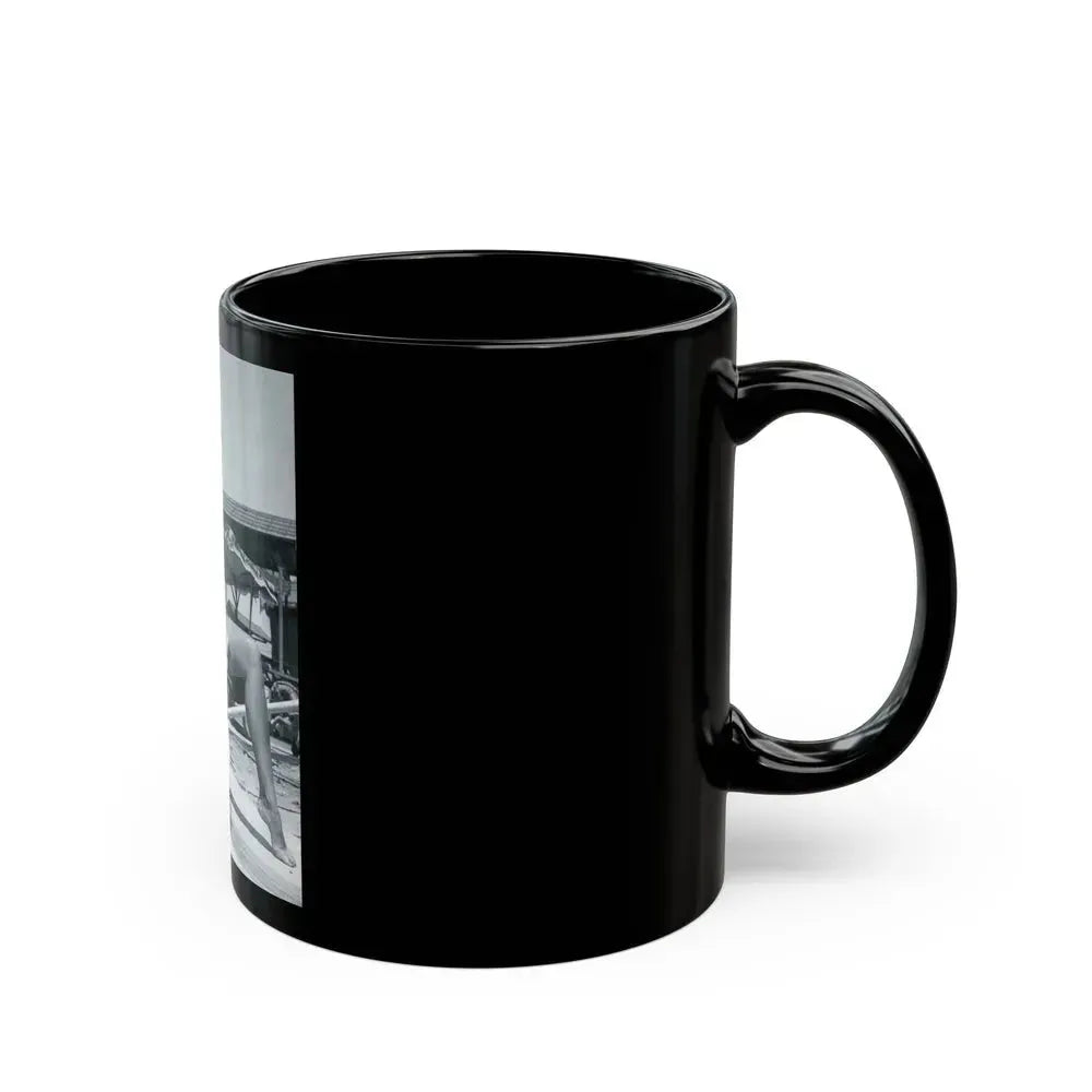 Bettie Page #449 (Vintage Female Icon) Black Coffee Mug - Go Mug Yourself