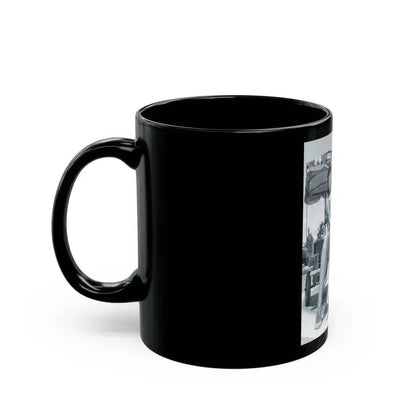 Bettie Page #449 (Vintage Female Icon) Black Coffee Mug - Go Mug Yourself