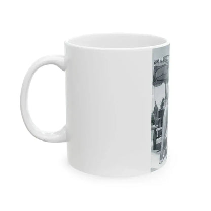 Bettie Page #449 (Vintage Female Icon) White Coffee Mug - Go Mug Yourself