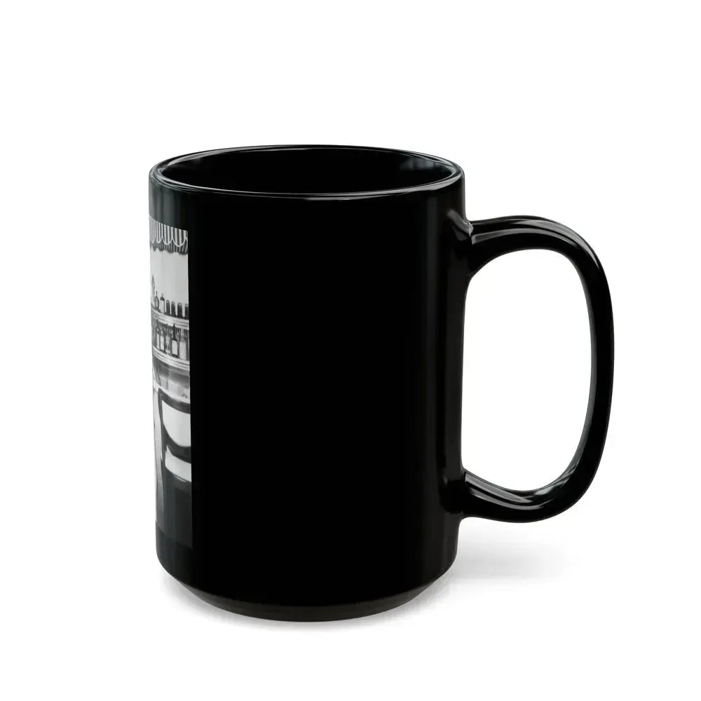 Bettie Page #45 (Vintage Female Icon) Black Coffee Mug - Go Mug Yourself