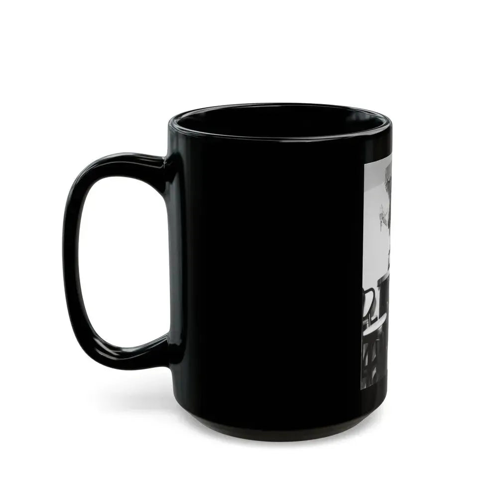 Bettie Page #45 (Vintage Female Icon) Black Coffee Mug - Go Mug Yourself