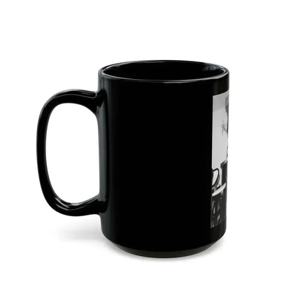 Bettie Page #45 (Vintage Female Icon) Black Coffee Mug - Go Mug Yourself