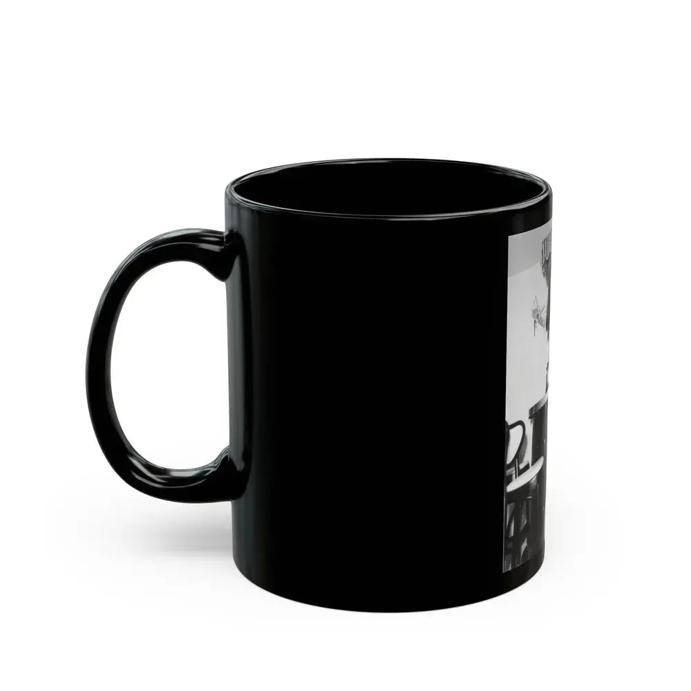 Bettie Page #45 (Vintage Female Icon) Black Coffee Mug - Go Mug Yourself