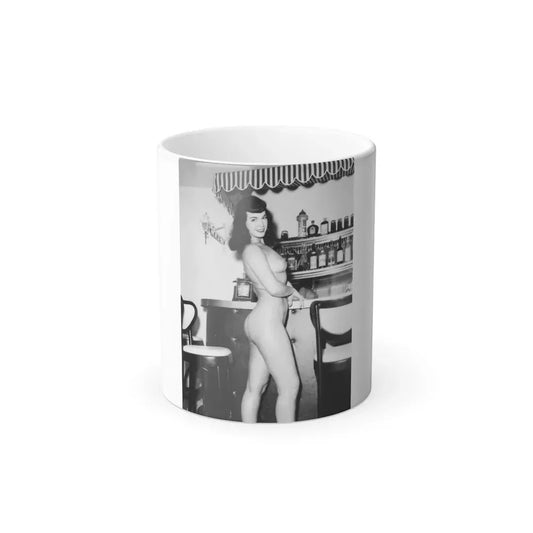 Bettie Page #45 (Vintage Female Icon) Color Changing Coffee Mug 11oz - Go Mug Yourself