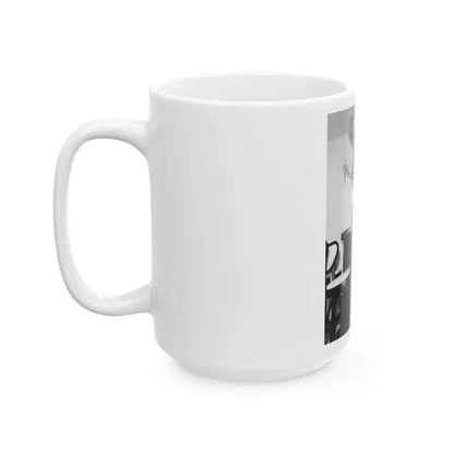Bettie Page #45 (Vintage Female Icon) White Coffee Mug - Go Mug Yourself
