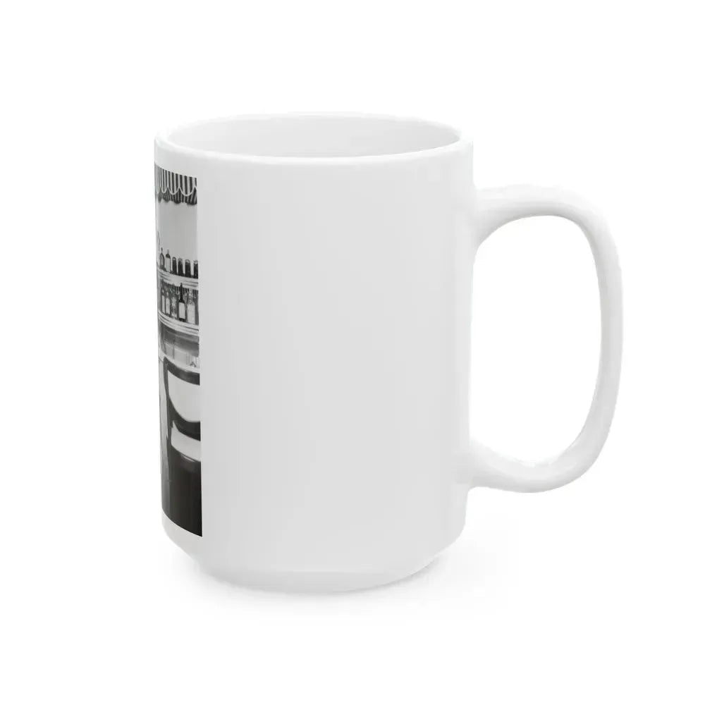Bettie Page #45 (Vintage Female Icon) White Coffee Mug - Go Mug Yourself