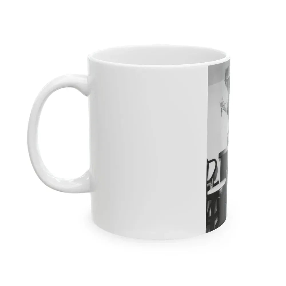 Bettie Page #45 (Vintage Female Icon) White Coffee Mug - Go Mug Yourself