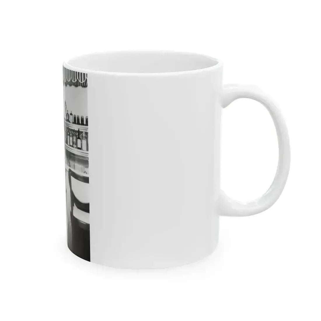 Bettie Page #45 (Vintage Female Icon) White Coffee Mug - Go Mug Yourself