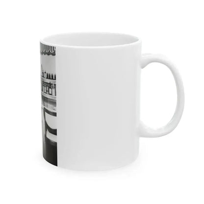 Bettie Page #45 (Vintage Female Icon) White Coffee Mug - Go Mug Yourself