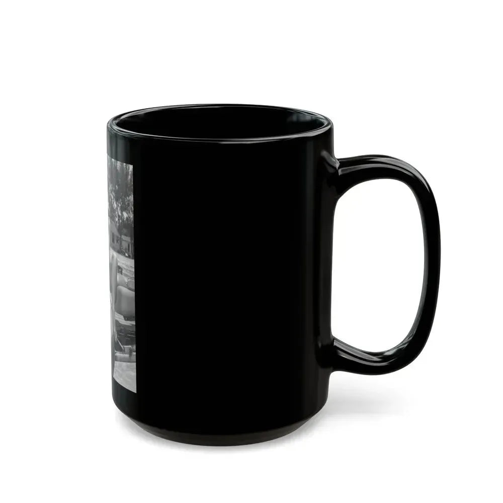 Bettie Page #450 (Vintage Female Icon) Black Coffee Mug - Go Mug Yourself
