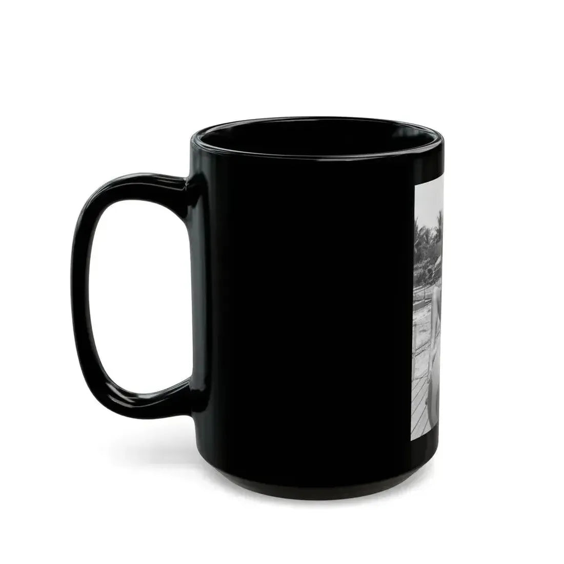 Bettie Page #450 (Vintage Female Icon) Black Coffee Mug - Go Mug Yourself