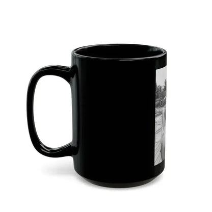 Bettie Page #450 (Vintage Female Icon) Black Coffee Mug - Go Mug Yourself