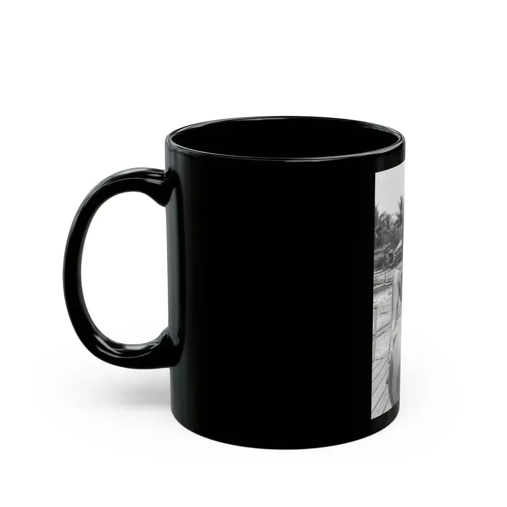 Bettie Page #450 (Vintage Female Icon) Black Coffee Mug - Go Mug Yourself