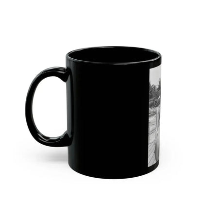 Bettie Page #450 (Vintage Female Icon) Black Coffee Mug - Go Mug Yourself