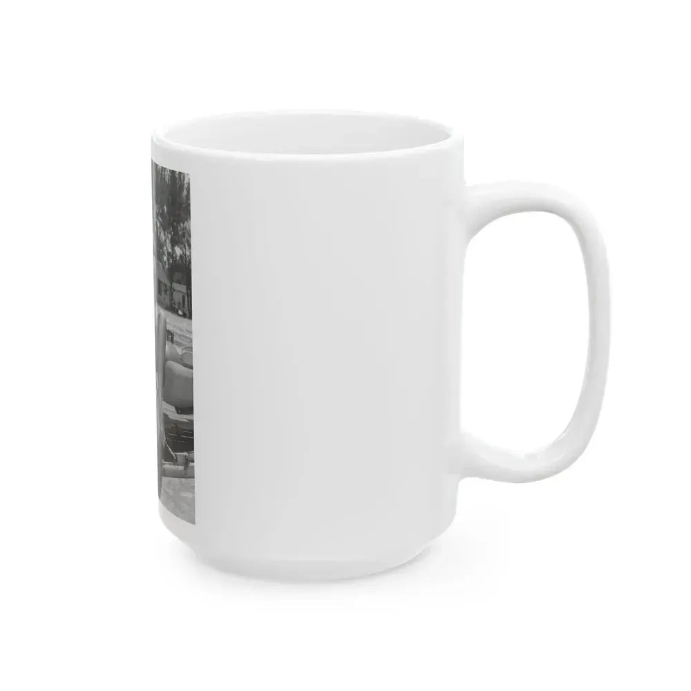 Bettie Page #450 (Vintage Female Icon) White Coffee Mug - Go Mug Yourself