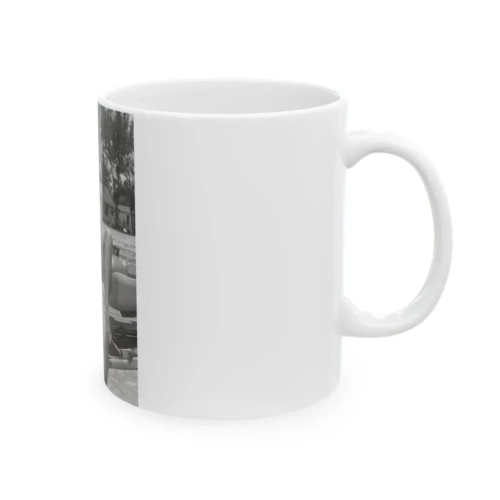 Bettie Page #450 (Vintage Female Icon) White Coffee Mug - Go Mug Yourself