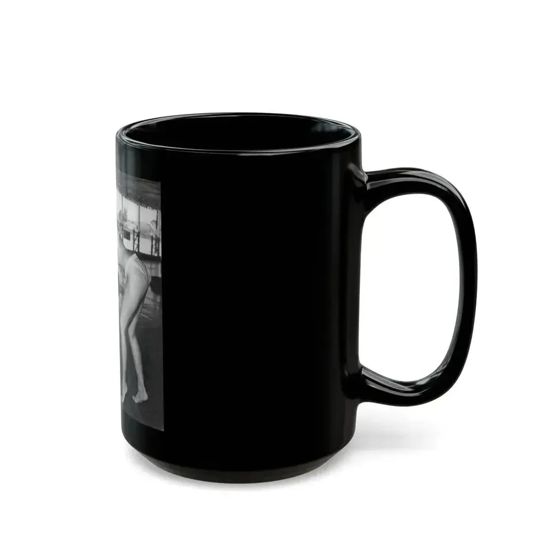 Bettie Page #451 (Vintage Female Icon) Black Coffee Mug - Go Mug Yourself