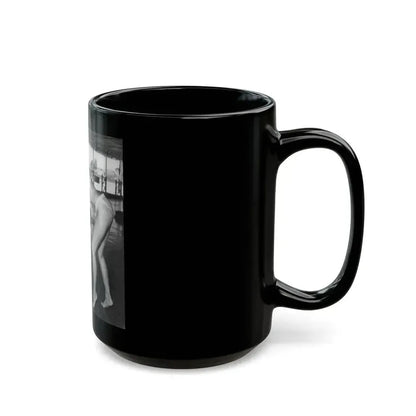 Bettie Page #451 (Vintage Female Icon) Black Coffee Mug - Go Mug Yourself