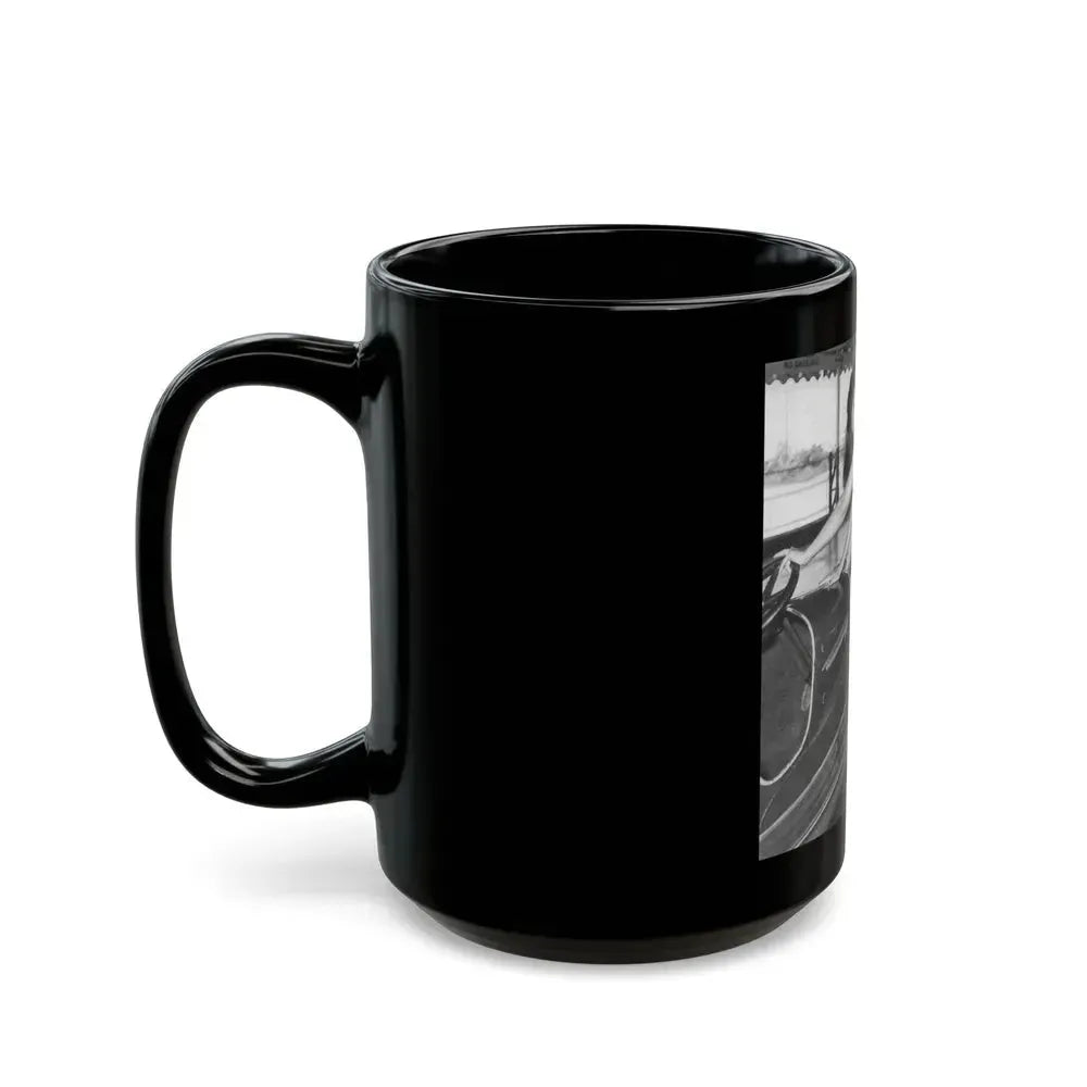 Bettie Page #451 (Vintage Female Icon) Black Coffee Mug - Go Mug Yourself
