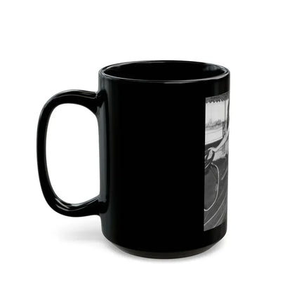 Bettie Page #451 (Vintage Female Icon) Black Coffee Mug - Go Mug Yourself