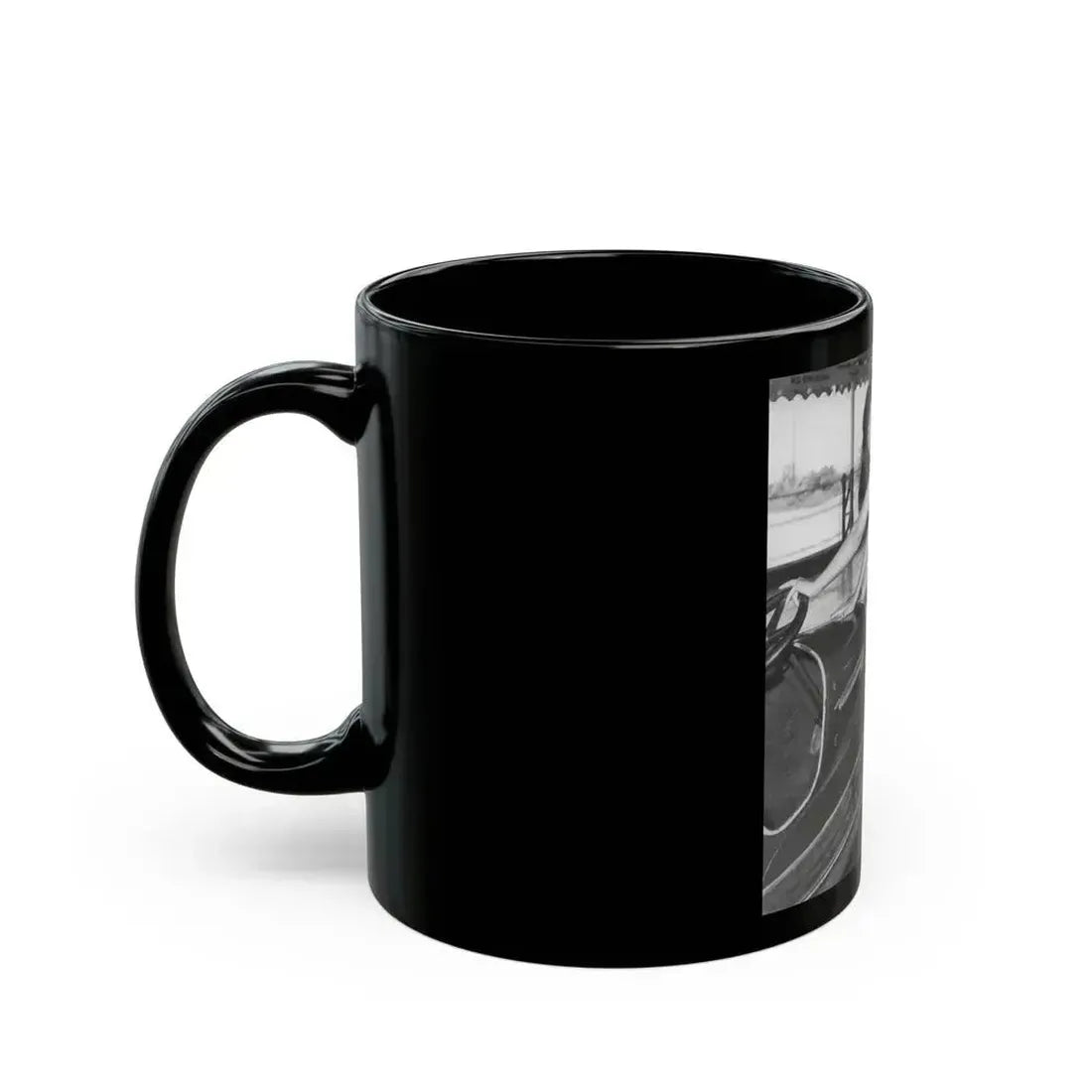 Bettie Page #451 (Vintage Female Icon) Black Coffee Mug - Go Mug Yourself