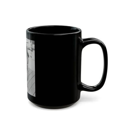 Bettie Page #452 (Vintage Female Icon) Black Coffee Mug - Go Mug Yourself
