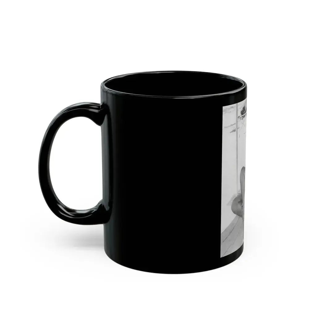 Bettie Page #452 (Vintage Female Icon) Black Coffee Mug - Go Mug Yourself