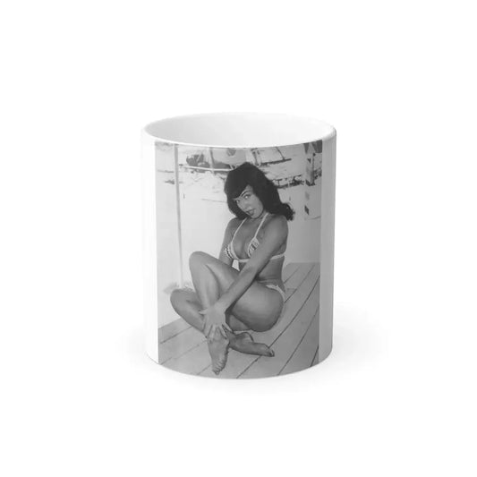 Bettie Page #452 (Vintage Female Icon) Color Changing Mug 11oz 11oz - Go Mug Yourself