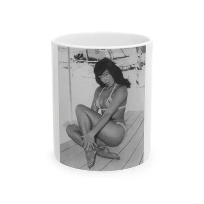 Bettie Page #452 (Vintage Female Icon) White Coffee Mug 11oz - Go Mug Yourself