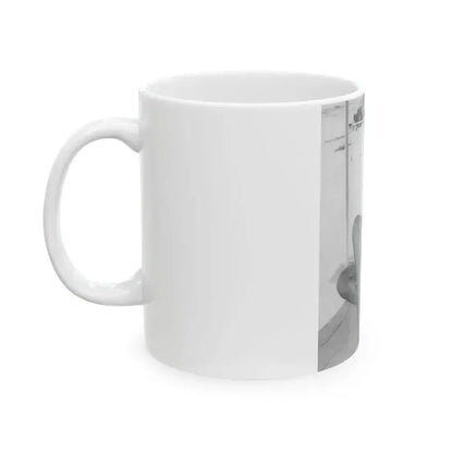 Bettie Page #452 (Vintage Female Icon) White Coffee Mug - Go Mug Yourself