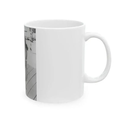 Bettie Page #452 (Vintage Female Icon) White Coffee Mug - Go Mug Yourself