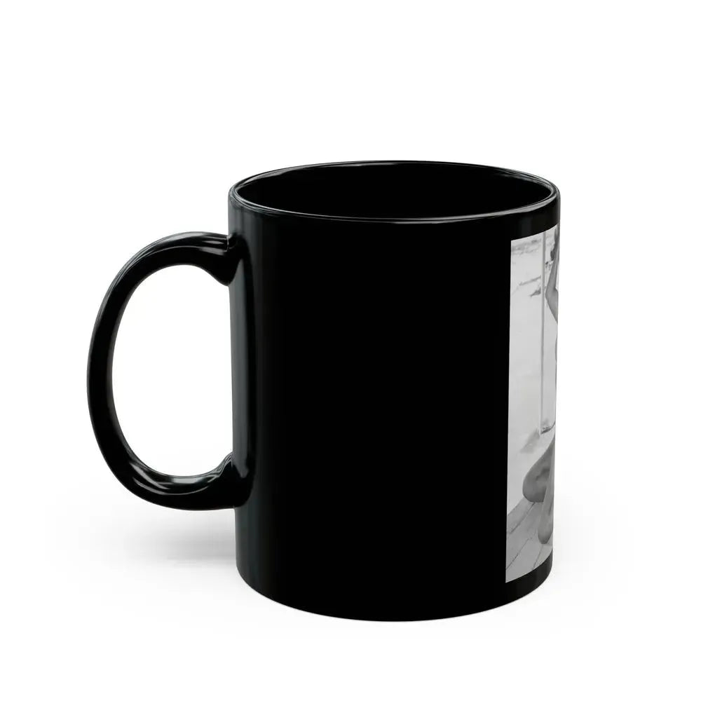Bettie Page #453 (Vintage Female Icon) Black Coffee Mug - Go Mug Yourself