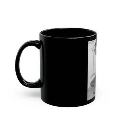 Bettie Page #453 (Vintage Female Icon) Black Coffee Mug - Go Mug Yourself