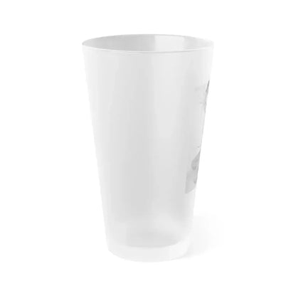 Bettie Page #453 (Vintage Female Icon) Frosted Pint Glass 16oz - Go Mug Yourself