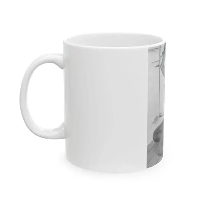 Bettie Page #453 (Vintage Female Icon) White Coffee Mug - Go Mug Yourself