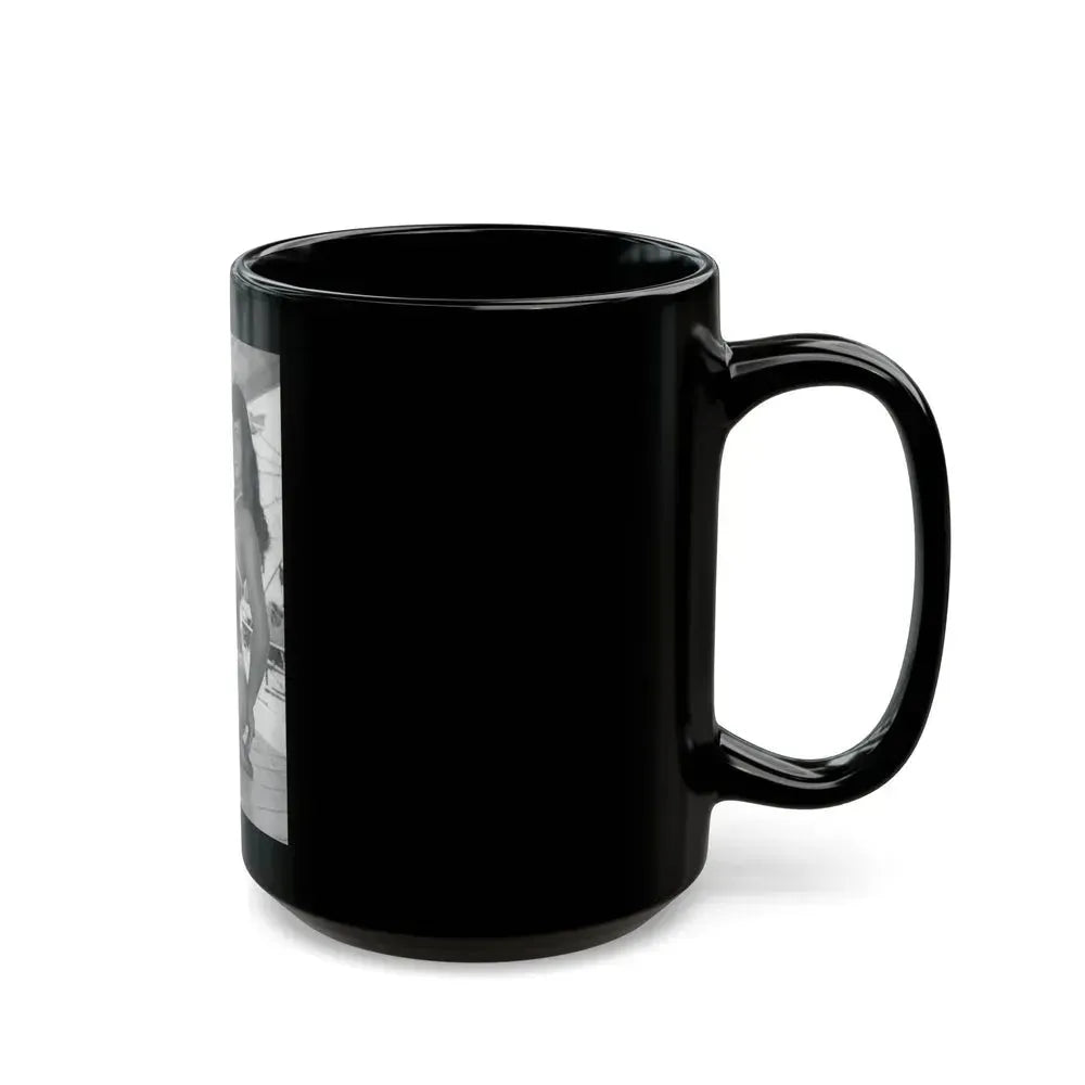 Bettie Page #454 (Vintage Female Icon) Black Coffee Mug - Go Mug Yourself