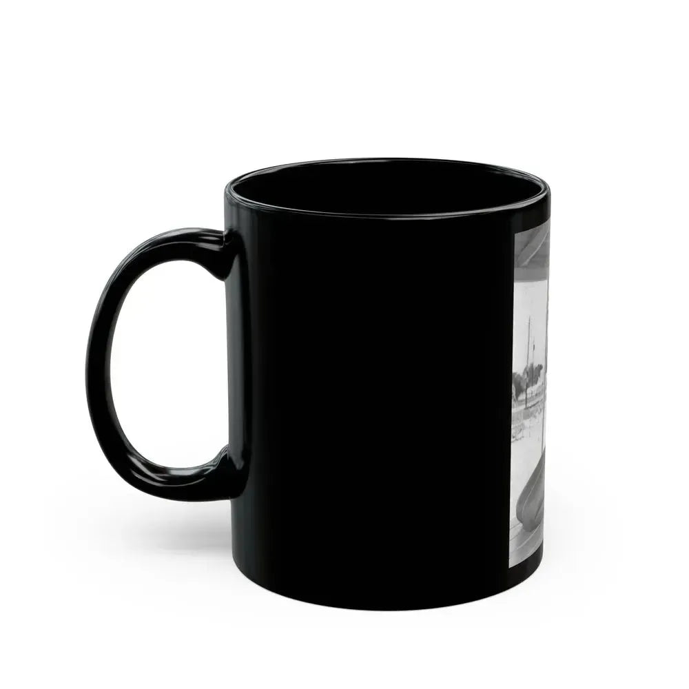 Bettie Page #454 (Vintage Female Icon) Black Coffee Mug - Go Mug Yourself