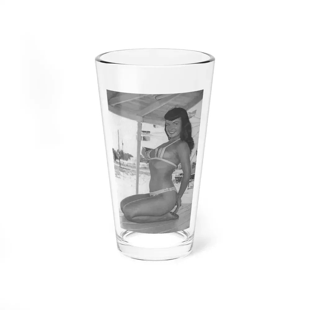 Bettie Page #454 (Vintage Female Icon) Pint Glass 16oz 16oz - Go Mug Yourself