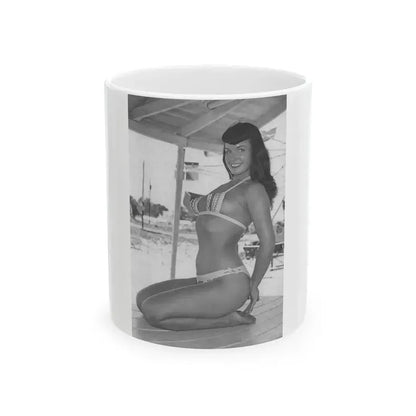 Bettie Page #454 (Vintage Female Icon) White Coffee Mug 11oz - Go Mug Yourself