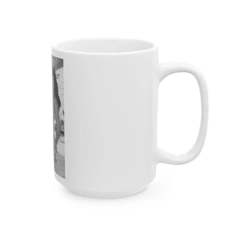 Bettie Page #454 (Vintage Female Icon) White Coffee Mug - Go Mug Yourself