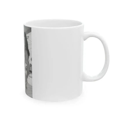 Bettie Page #454 (Vintage Female Icon) White Coffee Mug - Go Mug Yourself