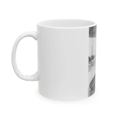 Bettie Page #454 (Vintage Female Icon) White Coffee Mug - Go Mug Yourself