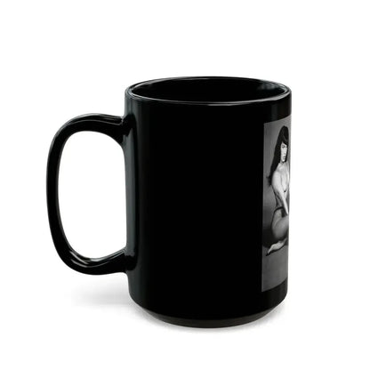 Bettie Page #455 (Vintage Female Icon) Black Coffee Mug - Go Mug Yourself